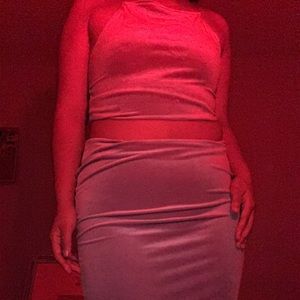 lavender velvet dress